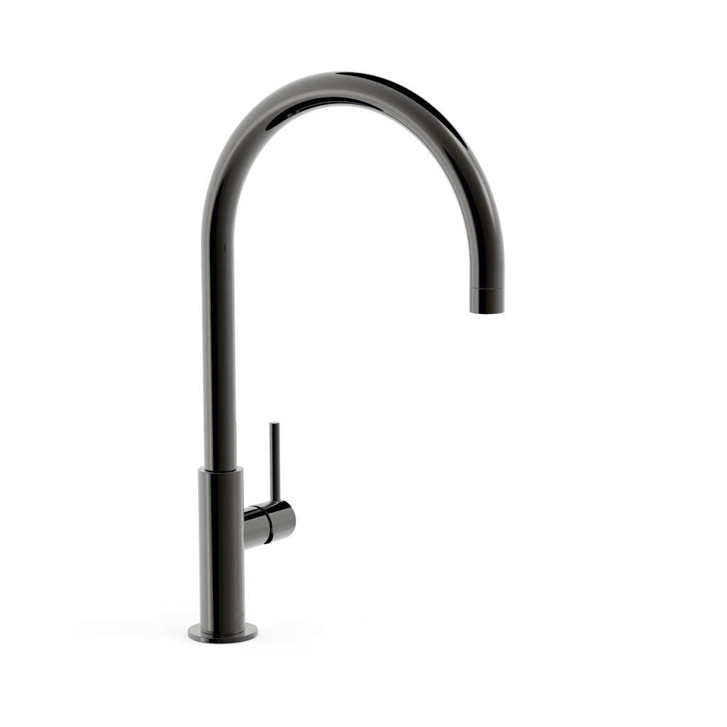 Tres Study Exclusive magasított (418 mm), egykaros mosdó csaptelep, metallic black 26290401KM