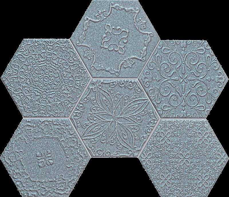 Tubadzin Lace Graphite mozaik 28,9x22,1 cm
