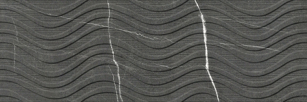 Valore Tubadzin Kairos Graphite dekorcsempe 29,5x90 cm