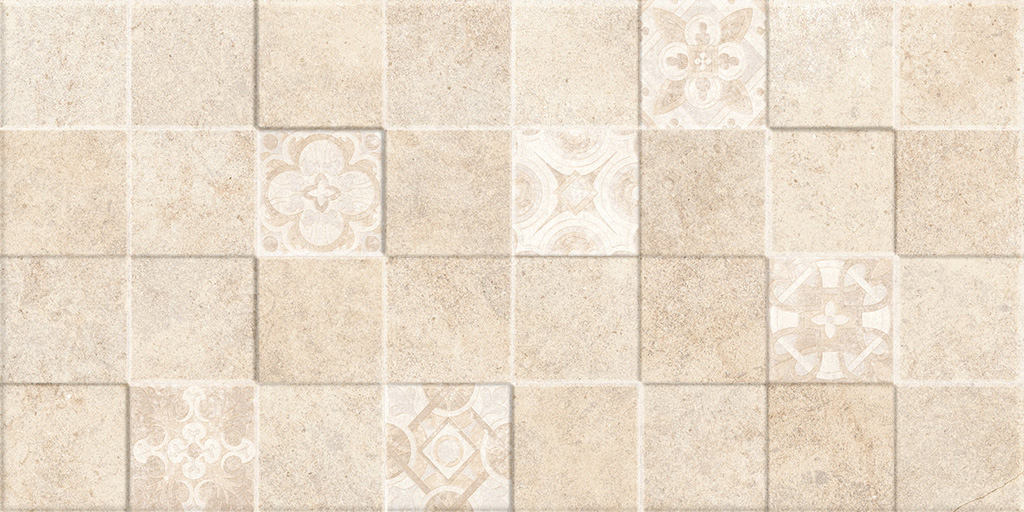 Valore Tubadzin Texel Beige Cubik dekorcsempe 30x60 cm
