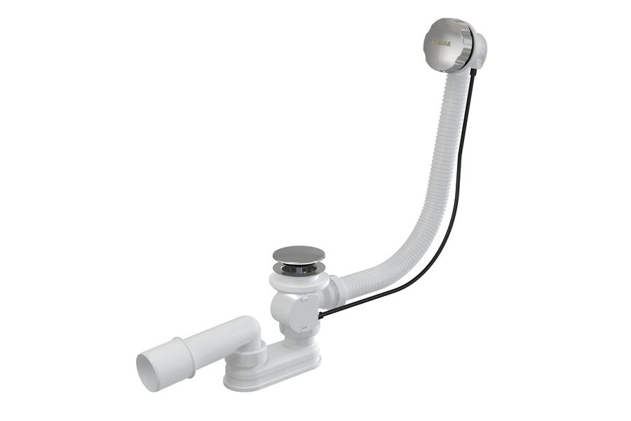 Ravak kád le/túlfolyószett 570 mm Click-Clack krómozott fedél 